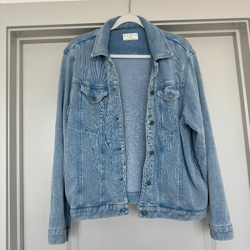 Z Supply Cotton Knit Jean Jacket